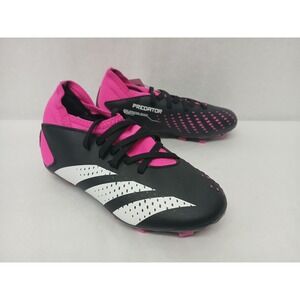 Adidas Kids Predator Accuracy.3‎ Soccer Cleats GW4609 Black Pink White Sz 13K